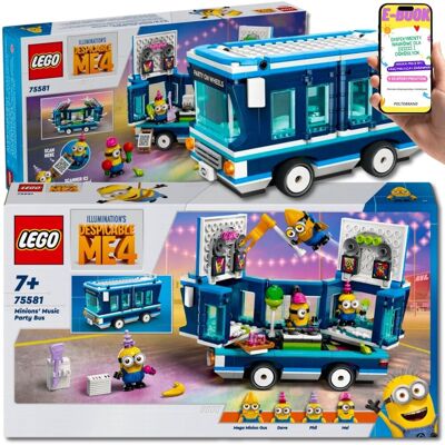 Lego MINIONKI PREZENT DLA DZIECKA 75581 – Imprezowy Autobus Minionków + EBOOK Lego MINIONKI PREZENT DLA DZIECKA 75581 – Imprezowy Autobus Minionków + EBOOK
