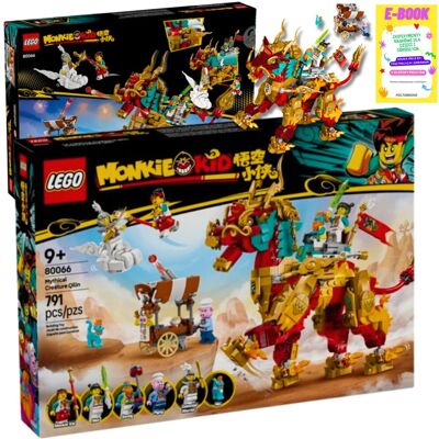 Lego Monkie Kid Mityczne Stworzenie Qilin Klocki Prezent 80066 + Ebook Lego Monkie Kid Mityczne Stworzenie Qilin Klocki Prezent 80066 + Ebook