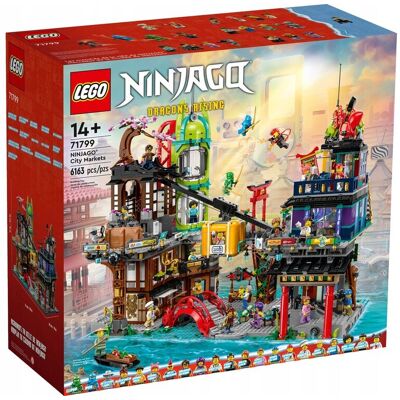 Targi NINJAGO City - LEGO 71799, Zestaw na 4 piętra z 21 minifigurami Targi NINJAGO City - LEGO 71799, Zestaw na 4 piętra z 21 minifigurami