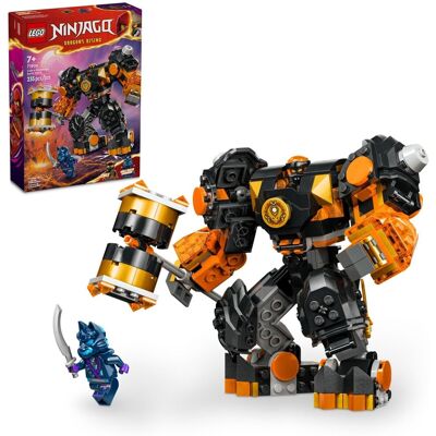 Lego Ninjago Cole's Elemental Earth Mech Mini zabawka Ninja, zabawka przygodowa z miniaturowymi figurkami Cole i Wilka Wojownika, prezent dla chłopc.. Lego Ninjago Cole's Elemental Earth Mech Mini zabawka Ninja, zabawka przygodowa z miniaturowymi figurkami Cole i Wilka Wojownika, prezent dla chłopc..
