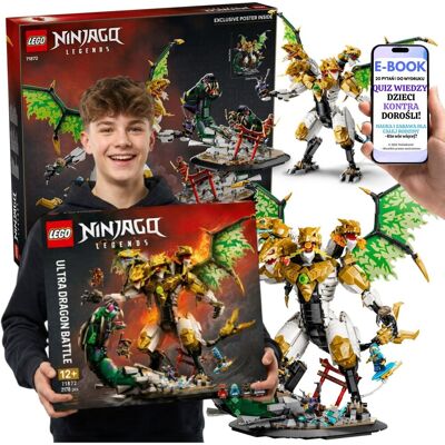 Lego NINJAGO Czterogłowy Smok Dewastator 2178 Klocków (71872) + E-BOOK-2 Lego NINJAGO Czterogłowy Smok Dewastator 2178 Klocków (71872) + E-BOOK-2