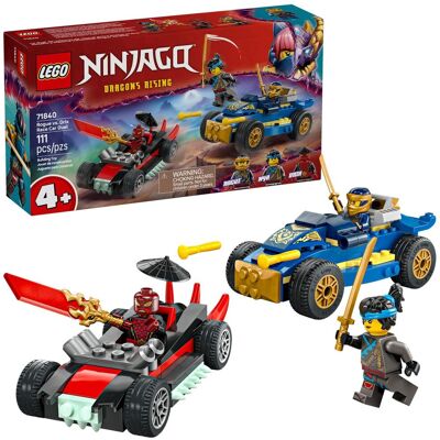 Lego NINJAGO, klocki, Pojedynek wyścigowy Rogue kontra Drix, 71840 Lego NINJAGO, klocki, Pojedynek wyścigowy Rogue kontra Drix, 71840
