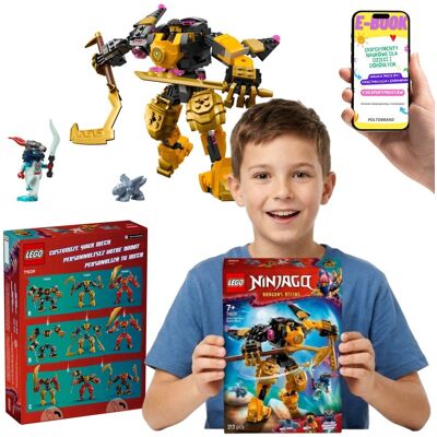 NINJAGO Mech Bojowy Spinjitzu Arina 71839 LEGO Ninja Prezent Dla Chłopca + E-BOOK NINJAGO Mech Bojowy Spinjitzu Arina 71839 LEGO Ninja Prezent Dla Chłopca + E-BOOK