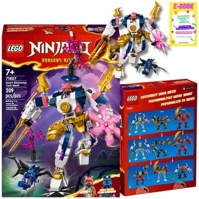Lego NINJAGO Mech żywiołu technologii Sory 71807 KLOCKI PREZENT + EBOOK Lego NINJAGO Mech żywiołu technologii Sory 71807 KLOCKI PREZENT + EBOOK