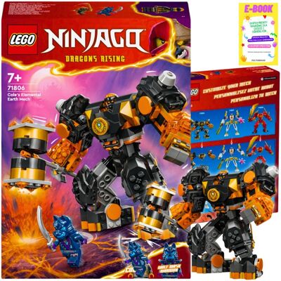 Lego NINJAGO - Mech żywiołu ziemi Cole’a 71806 KLOCKI PREZENT + EBOOK Lego NINJAGO - Mech żywiołu ziemi Cole’a 71806 KLOCKI PREZENT + EBOOK