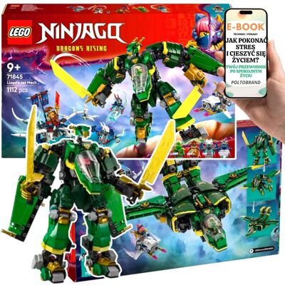 NINJAGO Odrzutowy Mech Lloyda z mieczami, kokpitem i figurkami ninja • Zestaw 2w1 mech + odrzutowiec Lego Dla Dziecka Chłopca 10 11 12 13 14 .. NINJAGO Odrzutowy Mech Lloyda z mieczami, kokpitem i figurkami ninja • Zestaw 2w1 mech + odrzutowiec Lego Dla Dziecka Chłopca 10 11 12 13 14 ..