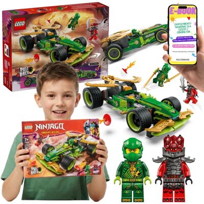 Lego NINJAGO Samochód Wyścigowy Lloyda 71828 Auto Pull-Back Ninja + E-BOOK Lego NINJAGO Samochód Wyścigowy Lloyda 71828 Auto Pull-Back Ninja + E-BOOK