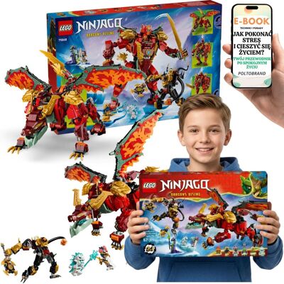 Lego NINJAGO Smoczy Mech Wyldfyre Smok 2w1 (71868) + E-BOOK-1 Lego NINJAGO Smoczy Mech Wyldfyre Smok 2w1 (71868) + E-BOOK-1