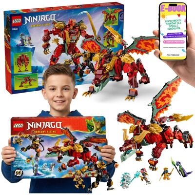 Lego NINJAGO Transformujący Smoczy Mech Wyldfyre (71868) + E-BOOK Lego NINJAGO Transformujący Smoczy Mech Wyldfyre (71868) + E-BOOK
