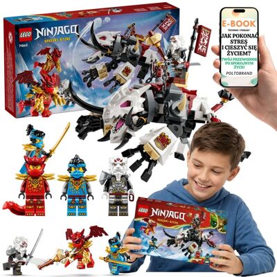 Lego NINJAGO Zilvar i Grimtak Smok Kai Nya (71863) + E-BOOK-1 Lego NINJAGO Zilvar i Grimtak Smok Kai Nya (71863) + E-BOOK-1