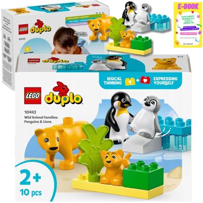 Lego NOWOŚCI : DUPLO Rodziny dzikich zwierząt: pingwiny i lwy 10442 PREZENT + EBOOK Lego NOWOŚCI : DUPLO Rodziny dzikich zwierząt: pingwiny i lwy 10442 PREZENT + EBOOK