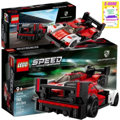 Prezent Autko - Porsche Speed Champions 963 Lemans - Samochód Lego Prezent + Ebook Prezent Autko - Porsche Speed Champions 963 Lemans - Samochód Lego Prezent + Ebook