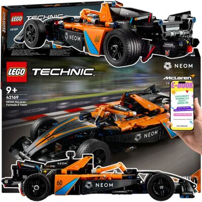 Lego PREZENT AUTO WYŚCIGOWE BOLID - TECHNIC NEOM McLaren Formula E Race Car (42169) DLA CHŁOPCA SYNA + EBOOK Lego PREZENT AUTO WYŚCIGOWE BOLID - TECHNIC NEOM McLaren Formula E Race Car (42169) DLA CHŁOPCA SYNA + EBOOK