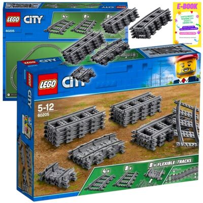 Lego Prezent City - Tory Kolejowe Klocki + Ebook Lego Prezent City - Tory Kolejowe Klocki + Ebook