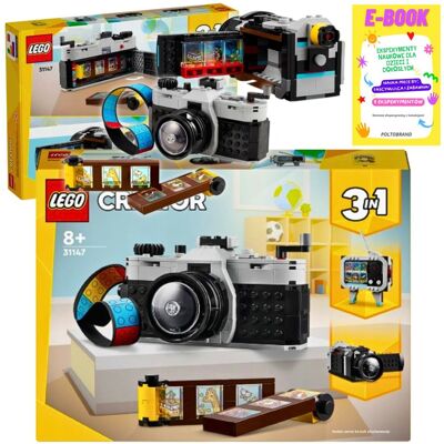 Lego Prezent Creator 3W1 - Aparat W Stylu Retro Klocki + Ebook Lego Prezent Creator 3W1 - Aparat W Stylu Retro Klocki + Ebook