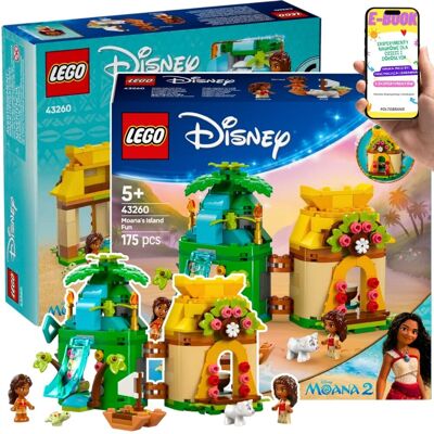 PREZENT DISNEY DLA DZIECI VAIANA ZABAWY NA WYSPIE (43260) LEGO DLA DZIEWCZYNKI + EBOOK PREZENT DISNEY DLA DZIECI VAIANA ZABAWY NA WYSPIE (43260) LEGO DLA DZIEWCZYNKI + EBOOK