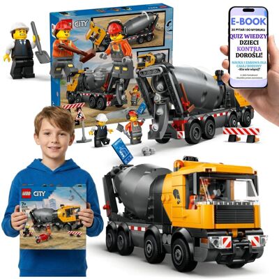 PREZENT DLA CHŁOPCA Betoniarka LEGO City 60478 + E-BOOK-2 PREZENT DLA CHŁOPCA Betoniarka LEGO City 60478 + E-BOOK-2