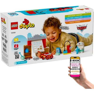 PREZENT DLA DZIECKA 2+ LEGO® DUPLO® Auta McQueen w Warsztacie (10456) – Zestaw z Bohaterem Disney Pixar i Edukacyjnymi Akcesoriami + EBOOK-3 PREZENT DLA DZIECKA 2+ LEGO® DUPLO® Auta McQueen w Warsztacie (10456) – Zestaw z Bohaterem Disney Pixar i Edukacyjnymi Akcesoriami + EBOOK-3