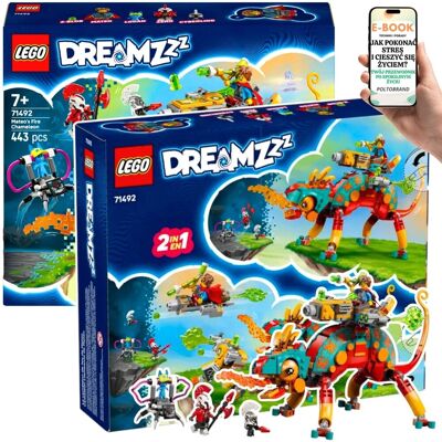 PREZENT DLA DZIECKA 7+ LEGO® DREAMZzz (71492) Kameleon Mateo, Blastery i Mechy Idealna Kreatywna Zabawka + EBOOK-1 PREZENT DLA DZIECKA 7+ LEGO® DREAMZzz (71492) Kameleon Mateo, Blastery i Mechy Idealna Kreatywna Zabawka + EBOOK-1