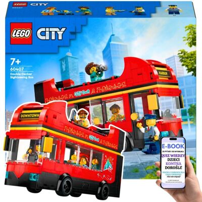 PREZENT DLA DZIECKA City Piętrowy Autokar (60407) – Zestaw Lego z Bohaterami Miejskiej Przygody + EBOOK-2 PREZENT DLA DZIECKA City Piętrowy Autokar (60407) – Zestaw Lego z Bohaterami Miejskiej Przygody + EBOOK-2