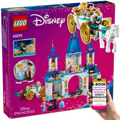 PREZENT DLA DZIEWCZYNKI 6+ LEGO Disney 43275 – Zamek Kopciuszka z Karetą i Księciem Idealny Prezent Dla małych fanek bajek + EBOOK-3 PREZENT DLA DZIEWCZYNKI 6+ LEGO Disney 43275 – Zamek Kopciuszka z Karetą i Księciem Idealny Prezent Dla małych fanek bajek + EBOOK-3