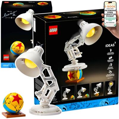 PREZENT DLA FANÓW DISNEY PIXAR – LEGO® Luxo Jr. (21357) Kultowa Lampka z Filmową Piłką Dla Mężczyzny, Kobiety, Nastolatka + EBOOK-1 PREZENT DLA FANÓW DISNEY PIXAR – LEGO® Luxo Jr. (21357) Kultowa Lampka z Filmową Piłką Dla Mężczyzny, Kobiety, Nastolatka + EBOOK-1