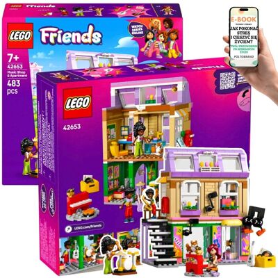 PREZENT DLA MAŁYCH MUZYKÓW LEGO® Friends Sklep Muzyczny i Mieszkanie (42653) Lego Zestaw z Figurkami, Pieskiem i Instrumentami Dla Dzieci 7+ .. PREZENT DLA MAŁYCH MUZYKÓW LEGO® Friends Sklep Muzyczny i Mieszkanie (42653) Lego Zestaw z Figurkami, Pieskiem i Instrumentami Dla Dzieci 7+ ..