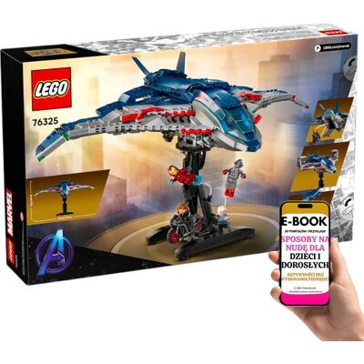 PREZENT DLA NASTOLATKA 12+ LEGO Marvel Quinjet Avengers 76325 Lego Na Urodziny Święta + EBOOK-3 PREZENT DLA NASTOLATKA 12+ LEGO Marvel Quinjet Avengers 76325 Lego Na Urodziny Święta + EBOOK-3