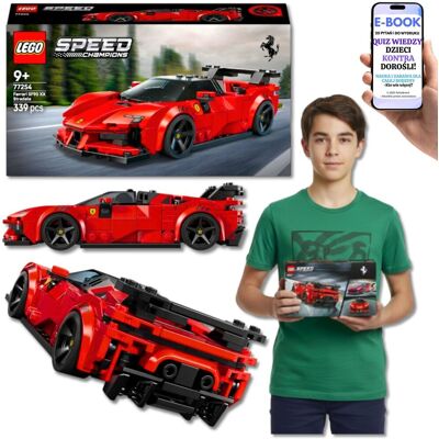 Lego PREZENT SAMOCHÓD Ferrari SF90 XX Stradale Samochód sportowy • 339 el (77254) 9+ Dla Chłopca Wnuka 10 11 12 13 14 Latka + EBOOK-2 Lego PREZENT SAMOCHÓD Ferrari SF90 XX Stradale Samochód sportowy • 339 el (77254) 9+ Dla Chłopca Wnuka 10 11 12 13 14 Latka + EBOOK-2