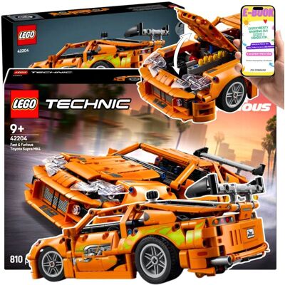 Lego PREZENT SZYBCY I WŚCIEKLI AUTO TOYOTA SUPRA MK4 (42204) DLA DZIECI I DOROSŁYCH + EBOOK Lego PREZENT SZYBCY I WŚCIEKLI AUTO TOYOTA SUPRA MK4 (42204) DLA DZIECI I DOROSŁYCH + EBOOK