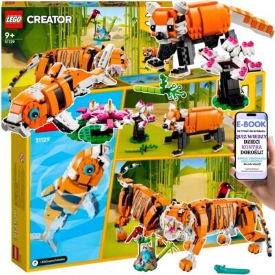Lego PREZENT TYGRYS 3w1 Creator (31129) • IDEALNY PREZENT URODZINOWY DLA DZIECKA • Panda + EBOOK-2 Lego PREZENT TYGRYS 3w1 Creator (31129) • IDEALNY PREZENT URODZINOWY DLA DZIECKA • Panda + EBOOK-2
