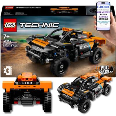 Lego Samochód Wyścigowy McLaren 42166 – Technic Extreme E z Napędem Prezent dla Chłopca i Dziewczynki + EBOOK-2 Lego Samochód Wyścigowy McLaren 42166 – Technic Extreme E z Napędem Prezent dla Chłopca i Dziewczynki + EBOOK-2