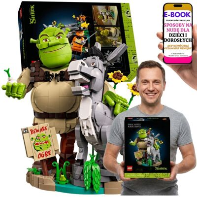 Lego Shrek Osioł Kot w Butach Kolekcjonerski Model 72423 + E-BOOK-3 Lego Shrek Osioł Kot w Butach Kolekcjonerski Model 72423 + E-BOOK-3