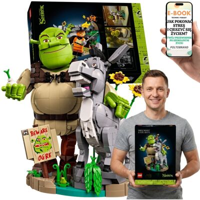 Lego Shrek Osioł Kot w Butach Zestaw Dla Dorosłych (72423) + E-BOOK-1 Lego Shrek Osioł Kot w Butach Zestaw Dla Dorosłych (72423) + E-BOOK-1