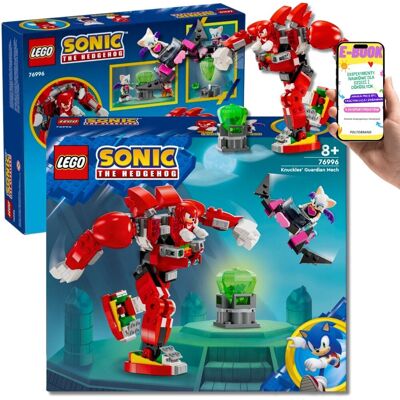 Lego SONIC PREZENT DLA DZIECKA 76996 – Knuckles i Mech-Strażnik - Walka o Główny Szmaragd z Rouge the Bat + EBOOK Lego SONIC PREZENT DLA DZIECKA 76996 – Knuckles i Mech-Strażnik - Walka o Główny Szmaragd z Rouge the Bat + EBOOK
