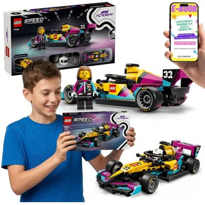 SPEED CHAMPIONS Bolid F1 ACADEMY 77258 LEGO Formula 1 Dla Chłopaka + E-BOOK SPEED CHAMPIONS Bolid F1 ACADEMY 77258 LEGO Formula 1 Dla Chłopaka + E-BOOK