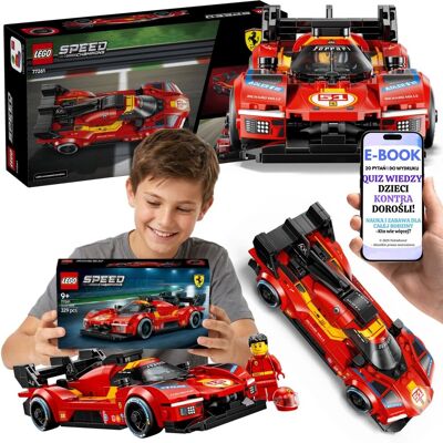 Lego Speed Champions Ferrari 499P Prezent Dla Fana Ferrari (77261) + E-BOOK-2 Lego Speed Champions Ferrari 499P Prezent Dla Fana Ferrari (77261) + E-BOOK-2