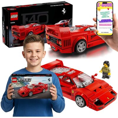 SPEED CHAMPIONS Ferrari F40 76934 Supersamochód Ferrari LEGO + E-BOOK SPEED CHAMPIONS Ferrari F40 76934 Supersamochód Ferrari LEGO + E-BOOK