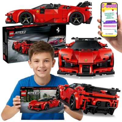 Lego SPEED CHAMPIONS Ferrari SF90 XX Stradale 77254 Auto Wyścigowe Prezent Dla Chłopca + E-BOOK Lego SPEED CHAMPIONS Ferrari SF90 XX Stradale 77254 Auto Wyścigowe Prezent Dla Chłopca + E-BOOK