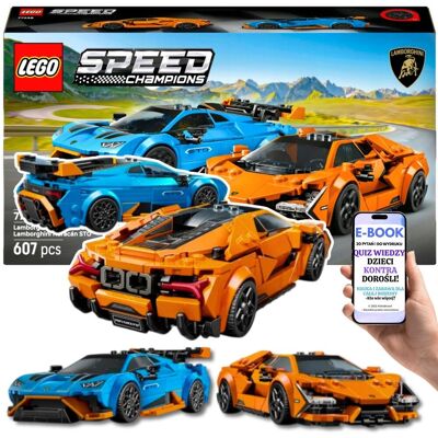 Speed Champions Lamborghini Autko Auta Dla Dziecka (77238) DWA MODELE W JEDNYM ZESTAWIE Lego Dla dzieci i dorosłych + EBOOK-2 Speed Champions Lamborghini Autko Auta Dla Dziecka (77238) DWA MODELE W JEDNYM ZESTAWIE Lego Dla dzieci i dorosłych + EBOOK-2