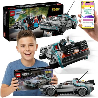 SPEED CHAMPIONS Wehikuł Czasu Powrót Do Przyszłości 77256 Delorean LEGO + E-BOOK SPEED CHAMPIONS Wehikuł Czasu Powrót Do Przyszłości 77256 Delorean LEGO + E-BOOK