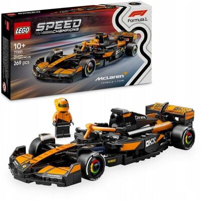 SPEED - Pomarańczowy Samochód bolid formuła 1 Mclaren MCL38 F1 LEGO PREZENT DLA CHŁOPCA SPEED - Pomarańczowy Samochód bolid formuła 1 Mclaren MCL38 F1 LEGO PREZENT DLA CHŁOPCA