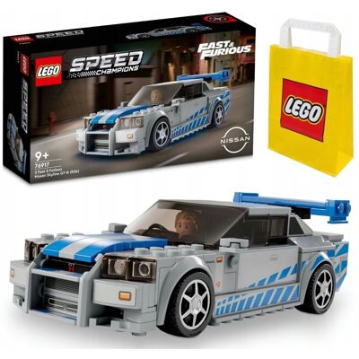 Lego Speed Samochód Nissan Skyline Szybcy Wściekli 76917 Auto Figurka Brian Lego Speed Samochód Nissan Skyline Szybcy Wściekli 76917 Auto Figurka Brian