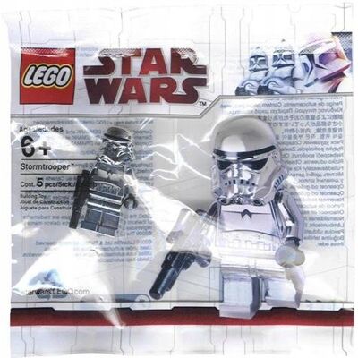 Lego Star Wars 4591726 Stormtrooper Chrome Silver sw0097 Mini figurka Lego Star Wars 4591726 Stormtrooper Chrome Silver sw0097 Mini figurka