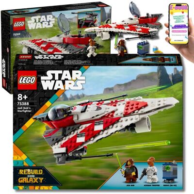 Lego Star Wars™ 75388 – Myśliwiec Jedi Boba • Powrót kultowego bohatera • 3 minifigurki • PREZENT DLA DZIECKA + EBOOK Lego Star Wars™ 75388 – Myśliwiec Jedi Boba • Powrót kultowego bohatera • 3 minifigurki • PREZENT DLA DZIECKA + EBOOK