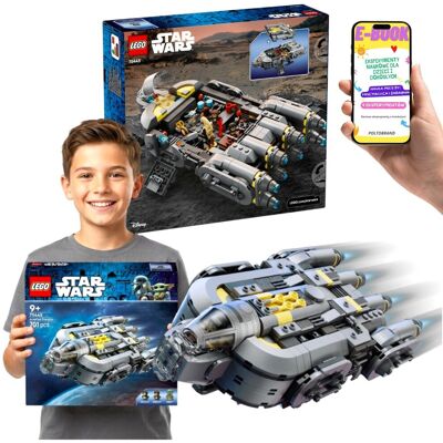 STAR WARS Grogu Statek Gwiezdny (75445) PREZENT Dla Chłopca Fana Mandaloriana LEGO + E-BOOK STAR WARS Grogu Statek Gwiezdny (75445) PREZENT Dla Chłopca Fana Mandaloriana LEGO + E-BOOK
