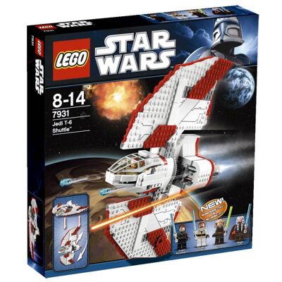 Lego Star Wars, klocki T-6 Jedi Shuttle, 7931 Lego Star Wars, klocki T-6 Jedi Shuttle, 7931