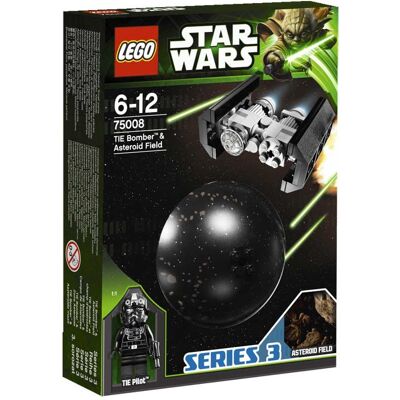 Lego Star Wars, klocki TIE Bomber i pole asteroid, 75008 Lego Star Wars, klocki TIE Bomber i pole asteroid, 75008