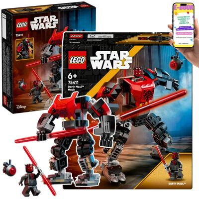 Lego Star Wars™ Mech Dartha Maula (75311) Ruchomy Robot z mieczem świetlnym + minifigurka Akcja z Wojen Klonów dla Dzieci 6+ EBOOK Lego Star Wars™ Mech Dartha Maula (75311) Ruchomy Robot z mieczem świetlnym + minifigurka Akcja z Wojen Klonów dla Dzieci 6+ EBOOK