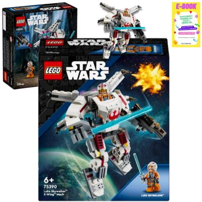 Lego STAR WARS Mech X-Wing Luke’a Skywalkera KLOCKI PREZENT 75390 + EBOOK Lego STAR WARS Mech X-Wing Luke’a Skywalkera KLOCKI PREZENT 75390 + EBOOK